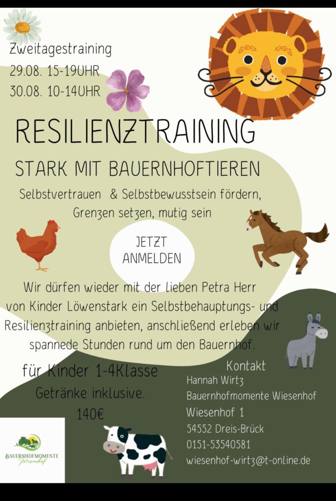 Resilienztraining August 2025 Flyer